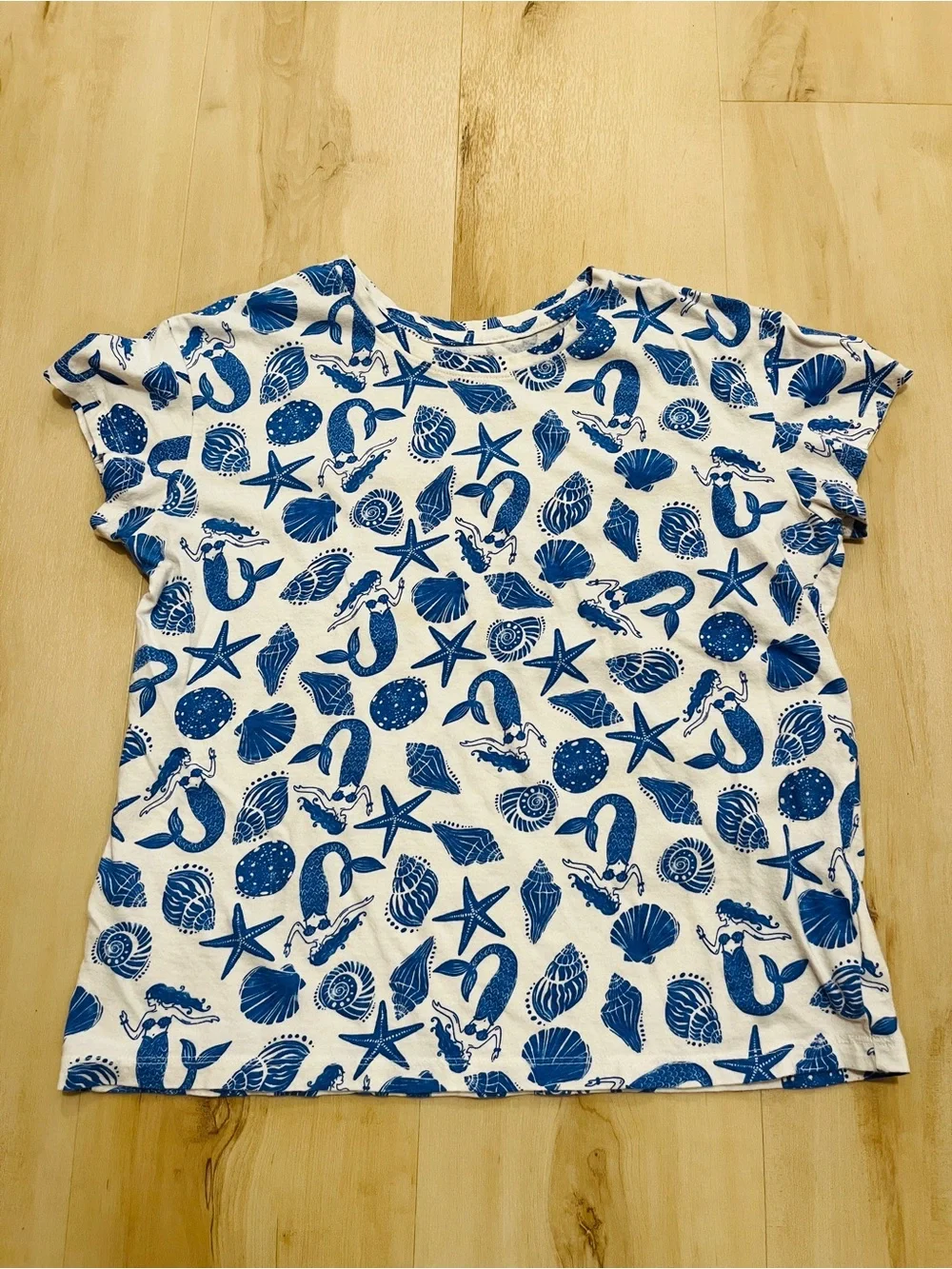 Old Navy XL(14/16) Softest Tee Mermaid Sea print
